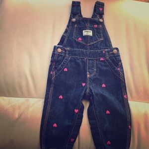 Osh Kosh Heart Jeans Overalls